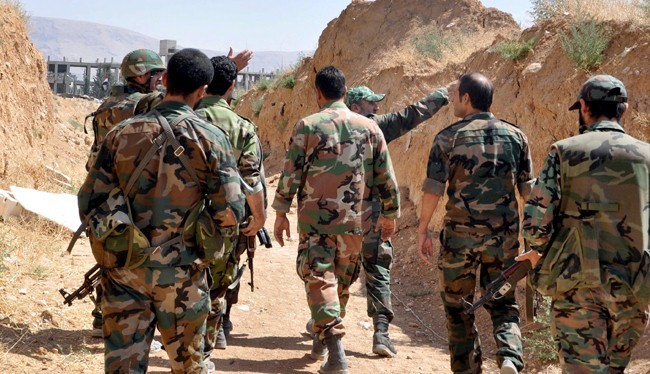 Binh sĩ Syria trên chiến trường biên giới Lebanon - Syria