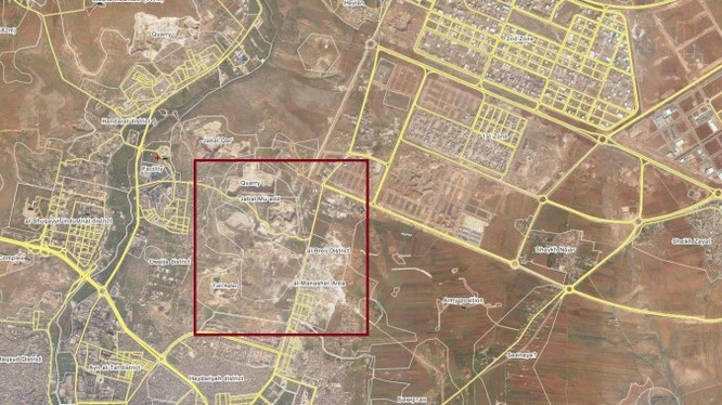Khu vực lực lượng Hồi giáo cực đoan triển khai tấn công trên chiến trường Aleppo