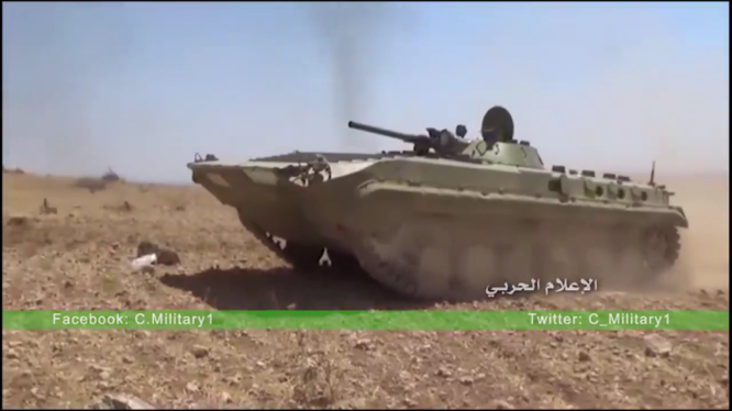 Xe bô binh chiến đấu BMP quân đội Syria trên chiến trường Đông Hama