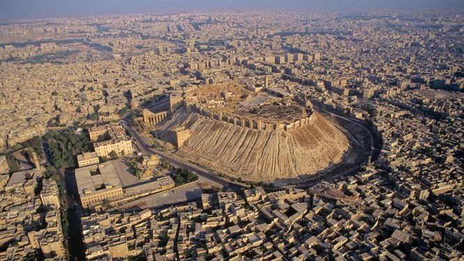 Thành phố Aleppo nhìn từ trên cao