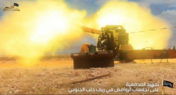 Nhóm khủng bố Jund Al-Aqsa (Al-Qaeda Syria) pháo kích vào trận địa quân đội Syria.