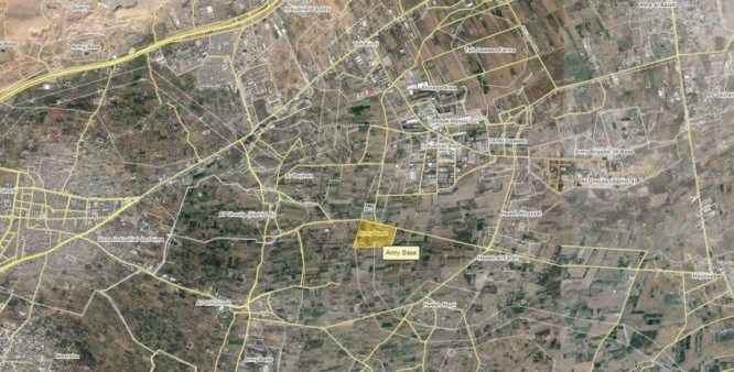 Bản đồ địa điểm quân đội Syria tấn công ở Đông Ghouta