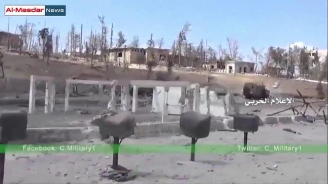 Toàn cảnh Học viện pháo binh Aleppo sau những trận chiến ác liệt