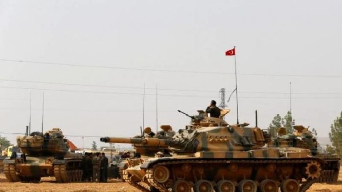Xe tăng Thổ Nhĩ Kỳ trên địa bàn tỉnh Aleppo