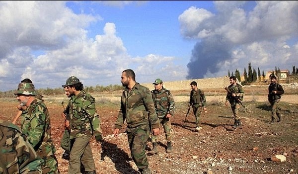 Binh sĩ quân đội Syria trên chiến trường Golan