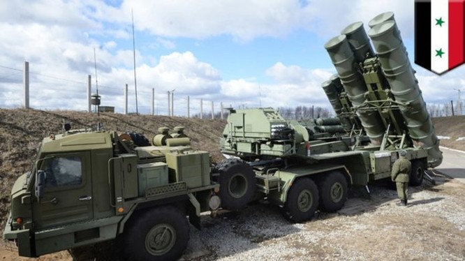 Hệ thống tên lửa S-400 của lực lượng phòng không viễn chinh bảo vệ căn cứ Hmeymin Latakia