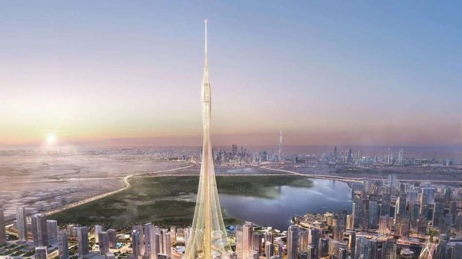 Tòa tháp Tower sẽ xây dựng ở Dubai cao hơn 828 m