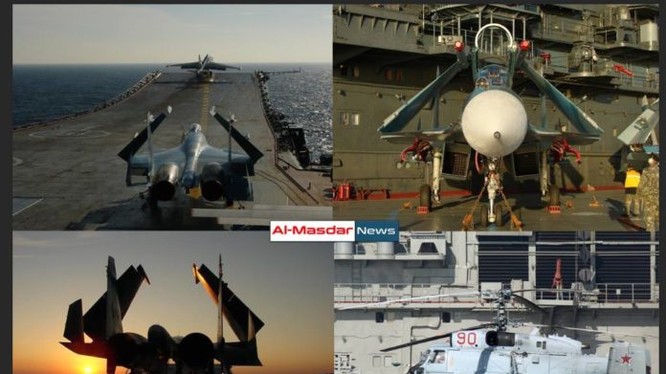 Chùm ảnh tàu sân bay Đô đốc Kuznetsov trên đường đến Syria