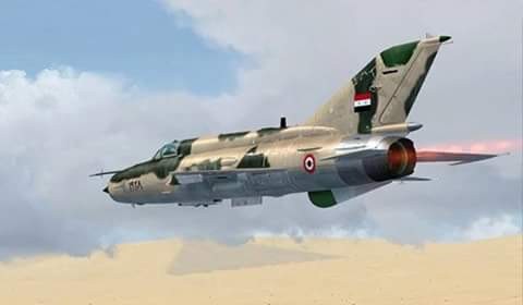 Máy bay ném bom của không quân Syria