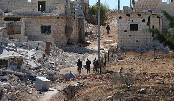 Binh sĩ quân đội Syria trên chiến trường phía Tây Aleppo