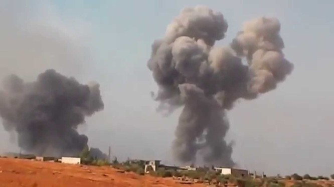 Không quân Syria không kích ác liệt trên địa phận tỉnh Hama