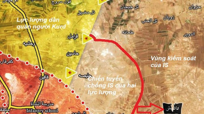 Quân đội Syria, lần đầu tiên phối hợp với lực lượng SDF tấn công IS phía đông Aleppo
