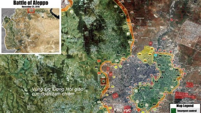 Tình hình chiến sự thành phố Aleppo