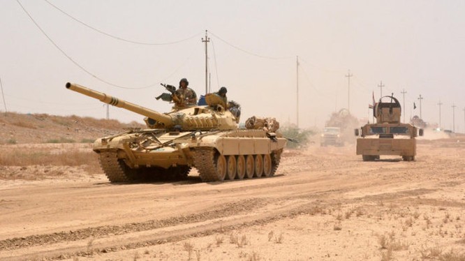 Một đơn vị tăng thiết giáp Iraq đang tiến về hướng thành phố Mosul