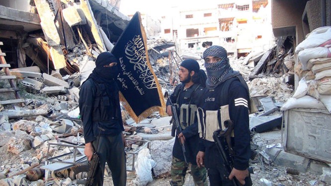 Nhóm chiến binh thánh chiến Jabhat al-Nusra trên chiến trường Aleppo