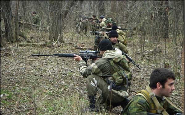 Các quân nhân thuộc lực lượng đặc nhiệm Chechnya