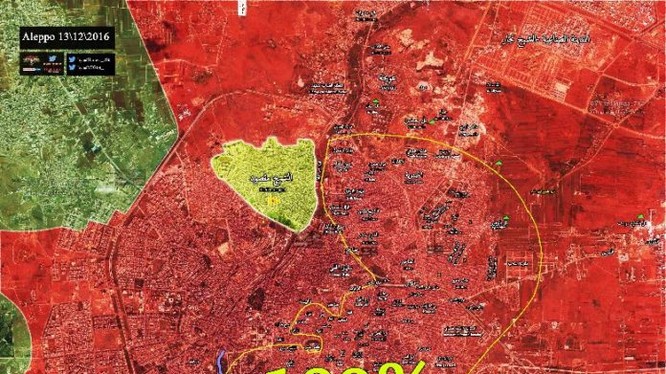 Toàn bộ chiến trường Aleppo hoàn toàn giải phóng