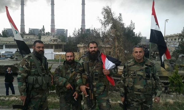 Lực lượng Tiger trên chiến trường Aleppo sau khi giành được thắng lợi