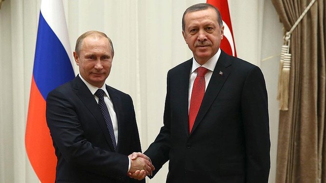 Tổng thống Nga V.Putin và tổng thống Thổ Nhĩ Kỳ Recep Erdogan (ảnh minh họa) 