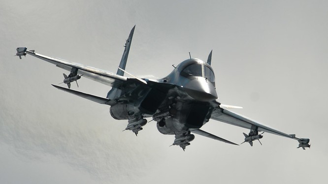 Máy bay ném bom Su-34 Nga không kích ở Syria (ảnh minh họa)