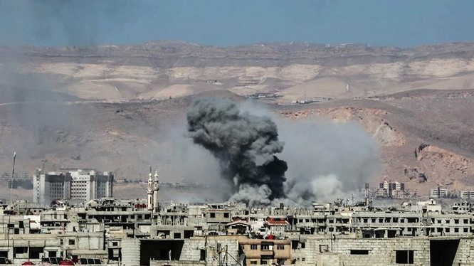 Không quân Syria không kích thị trấn Jobar