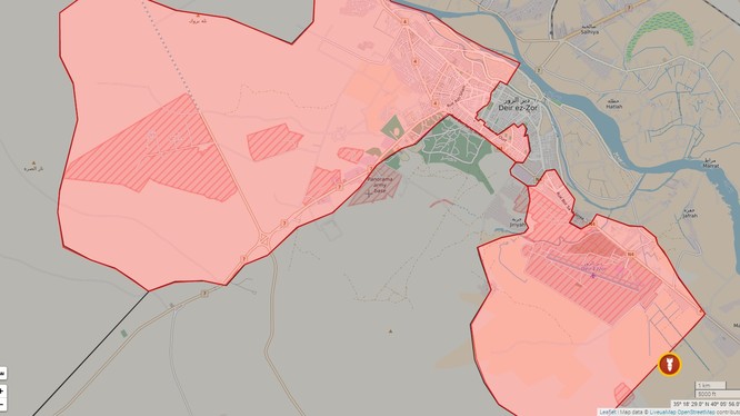 Chiến trường thành phố Deir Ezzor tính đến ngày 15.02.2017