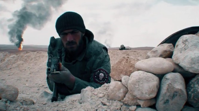 Một binh sĩ thuộc lực lượng "IS hunter" trên chiến trường Palmyra