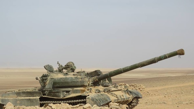 Xe tăng T-62 của quân đội Syria trên chiến trường (ảnh minh họa)