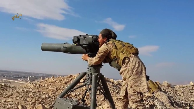Phiến quân thánh chiến sử dụng tên lửa TOW tấn công quân đội Syria