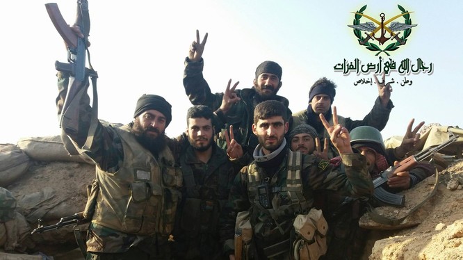Binh sĩ quân đội Syria trên chiến trường Deir ezzor