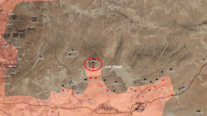 Quân đội Syria tấn công giải phóng mỏ khí gas chiến lược trên sa mạc tỉnh Homs