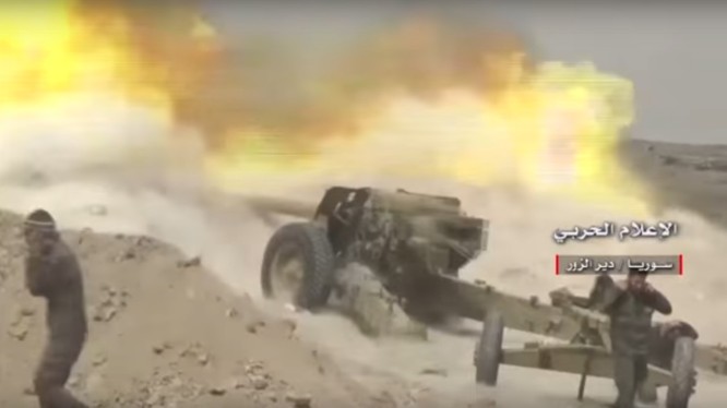 Quân đội Syria pháo kích mãnh liệt đánh trả IS