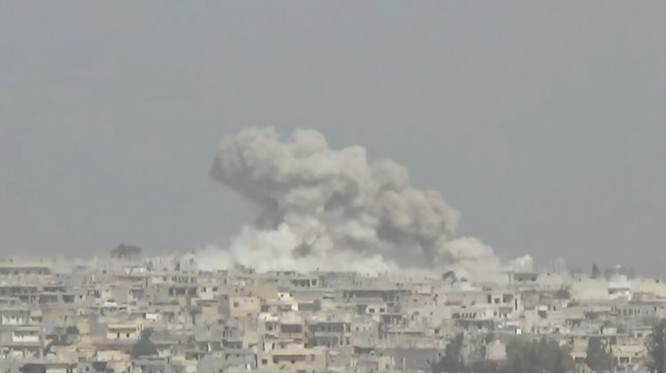 Không quân Syria dồn dập không kích hai thị trấn còn lại trên vùng nông thôn miền bắc Hama