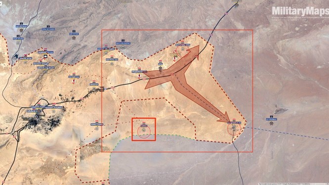 Ngày 14.06.2017, quân đội Syria giải phóng hoàn toàn khu Tam giác chiến lược Arak, phía đông Palmyra