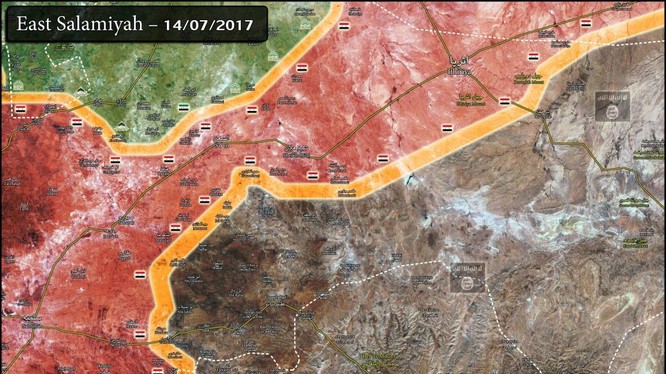 Chiến trường Hama tính đến ngày 14.07.2017