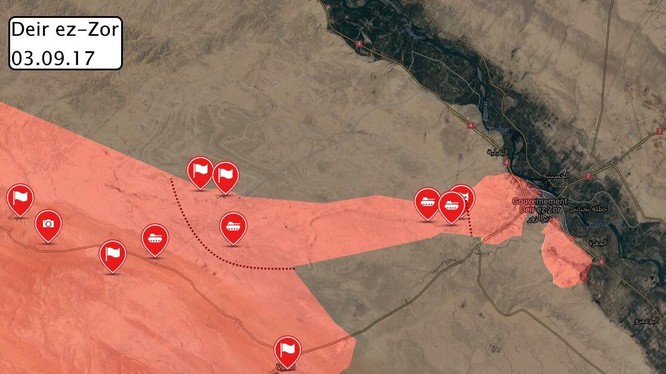Quân đội Syria, chủ công là lực lượng Tiger, đột phá vòng vây của IS quanh thành phố Deir Ezzor - ảnh South Front