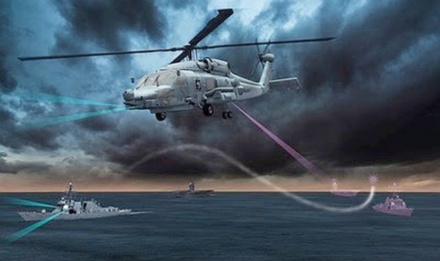 MH-60 Sikorsky sẽ được trang bị hệ thống AOEW đánh chặn tên lửa chống tàu - ảnh minh họa của Lockheed Martin