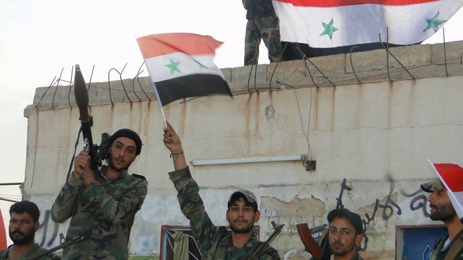 Lực lượng Lá chắn Qalamoun giải phóng khu vực chiến lược Qalib Al-Thawr, tỉnh Hama - ảnh Masdar News