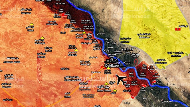 Bản đồ tình hình chiến sự khu vực tỉnh Homs, Deir Ezzor tính đến ngày 29.09.2017 - ảnh South Front