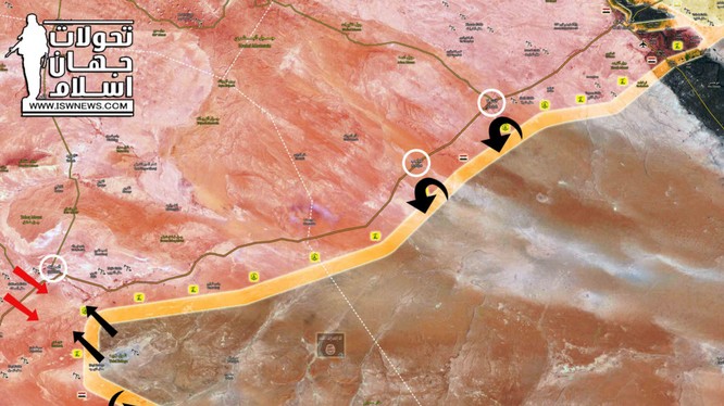 Quân đội Syria đánh lui mọi cuộc tấn công của IS, giành lại tuyến đường M20 đến Deir Ezzor