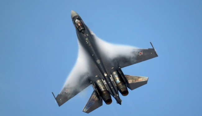 Máy bay tiêm kích đa năng Su-35 trên chiến trường Syria - ảnh minh họa Masdar News