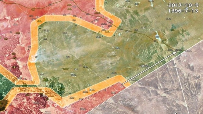 Quân đội Syria tiến công dọc theo biên giới với Jordan, giải phóng khoảng 8000 km2 biên giới - ảnh Masdar News