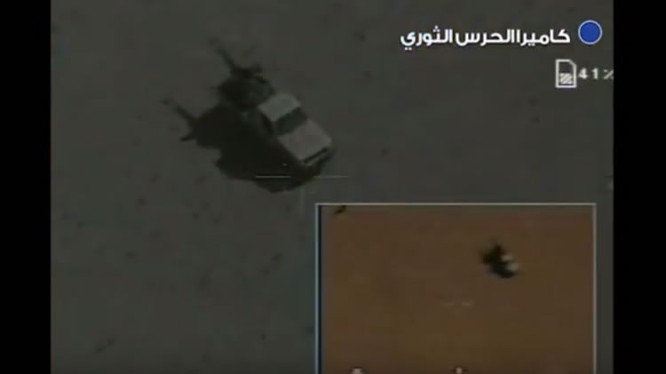 Các mục tiêu bị drones Iran tiêu diệt trên sa mạc Syria - ảnh video