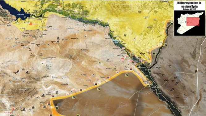 Bản đồ chiến sự khu vực Homs, Deir Ezzor Syria - ảnh South Front