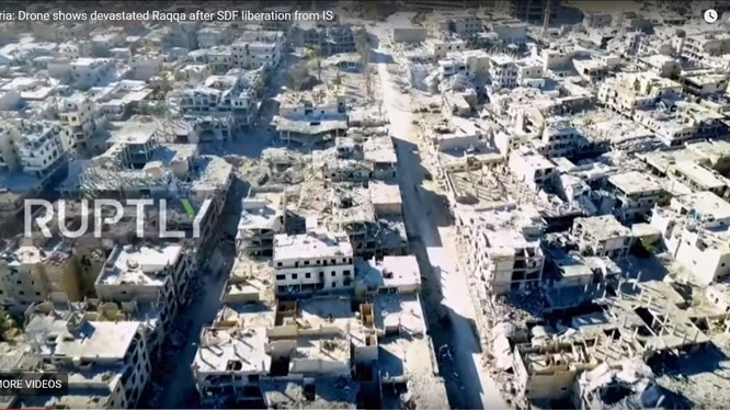 ảnh thành phố Raqqa bị hủy diệt - ảnh South Front