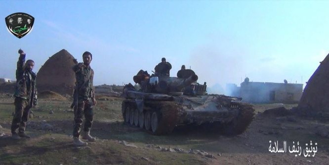 Xe tăng lực lượng Tiger trên chiến trường Idlib - ảnh minh họa Masdar News