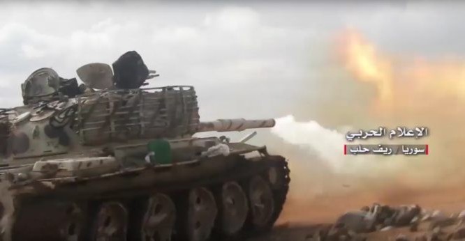 Lực lượng Vệ binh Cộng hòa tấn công trên chiến trường Aleppo - ảnh minh họa video truyền thông Hezbollah