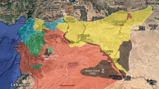 Tổng quan tình hình chiến sự Syria ngày 25.01.2018 theo South Front