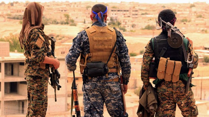 Lực lượng dân quân người Kurd (YPG) trên chiến trường Afrin - Aleppo. Ảnh minh họa Masdar News