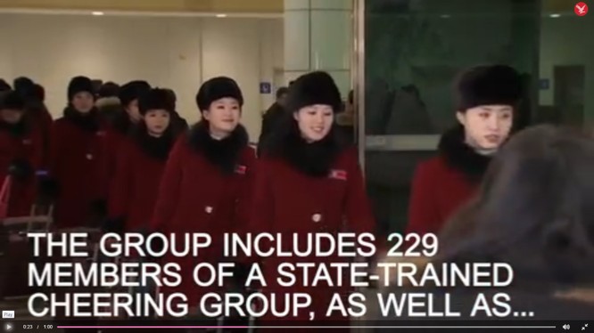 299 hoạt náo viên xinh đẹp sang Hàn Quốc cổ động cho các vận động viên 2 miền Nam Bắc Triều Tiên